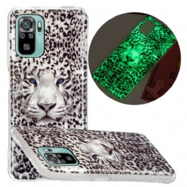 Cover Xiaomi Redmi Note 10 / 10S Leopardo Fluorescente