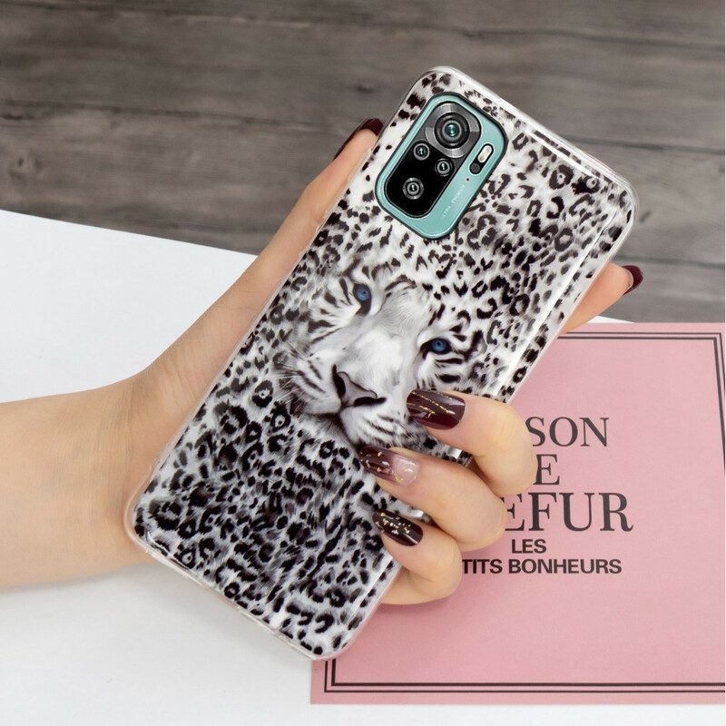 Cover Xiaomi Redmi Note 10 / 10S Leopardo Fluorescente