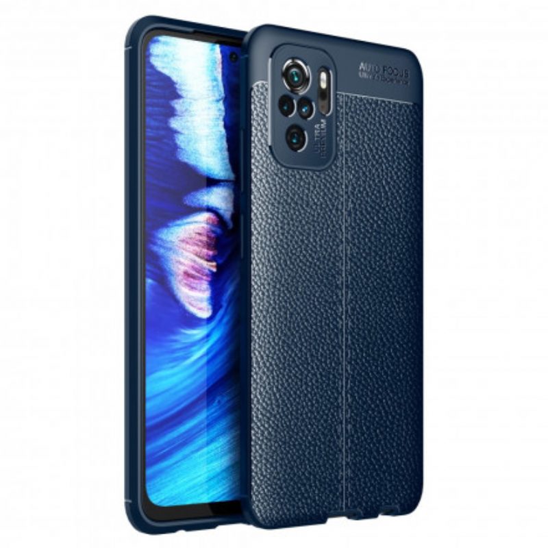 Cover Xiaomi Redmi Note 10 / 10S Linea Litchi Double Effetto Pelle