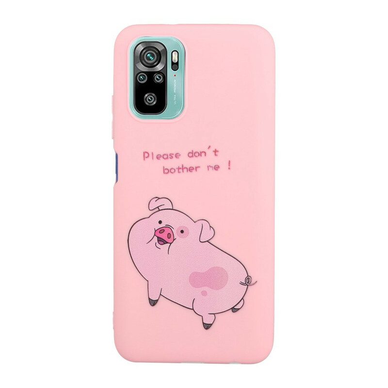 Cover Xiaomi Redmi Note 10 / 10S Maiale Con Bacio Cordino