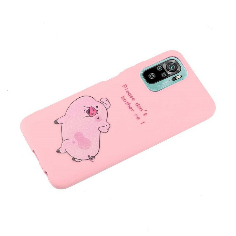 Cover Xiaomi Redmi Note 10 / 10S Maiale Con Bacio Cordino