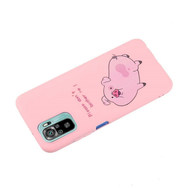 Cover Xiaomi Redmi Note 10 / 10S Maiale Con Bacio Cordino