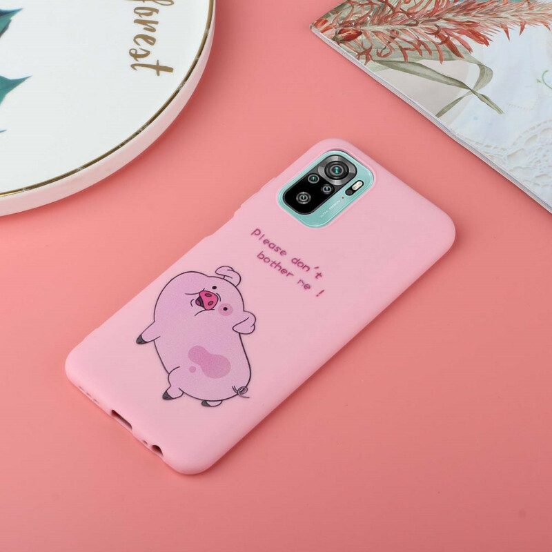 Cover Xiaomi Redmi Note 10 / 10S Maiale Con Bacio Cordino