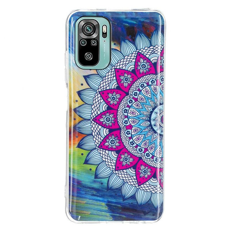 Cover Xiaomi Redmi Note 10 / 10S Mandala Colorato Fluorescente