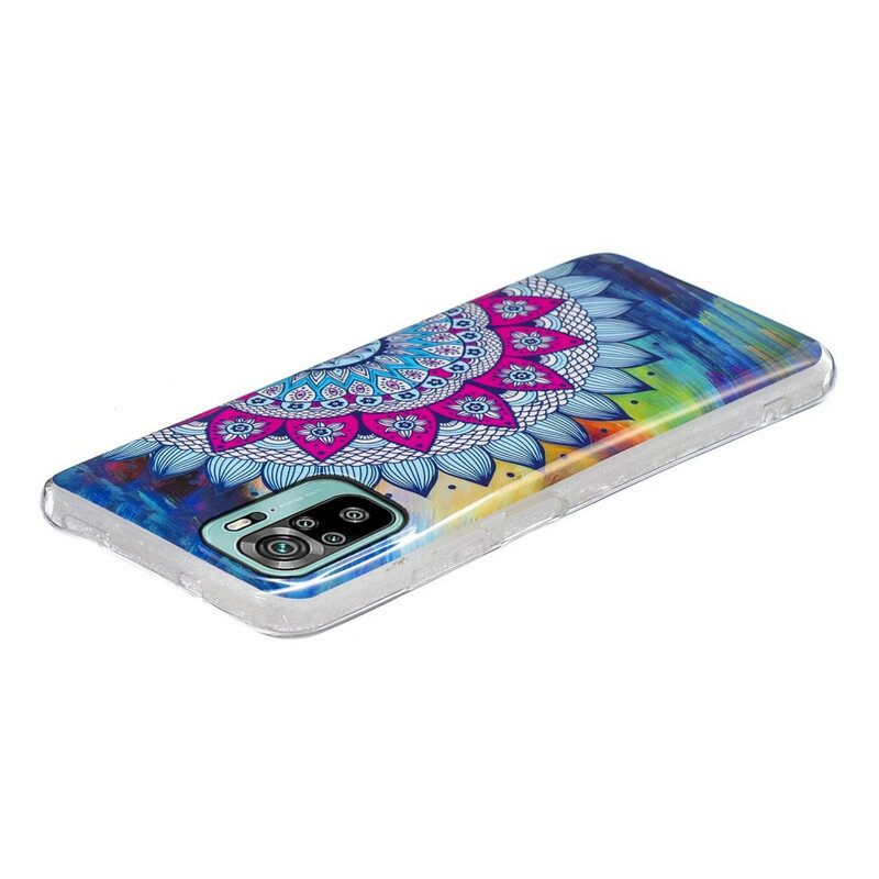 Cover Xiaomi Redmi Note 10 / 10S Mandala Colorato Fluorescente