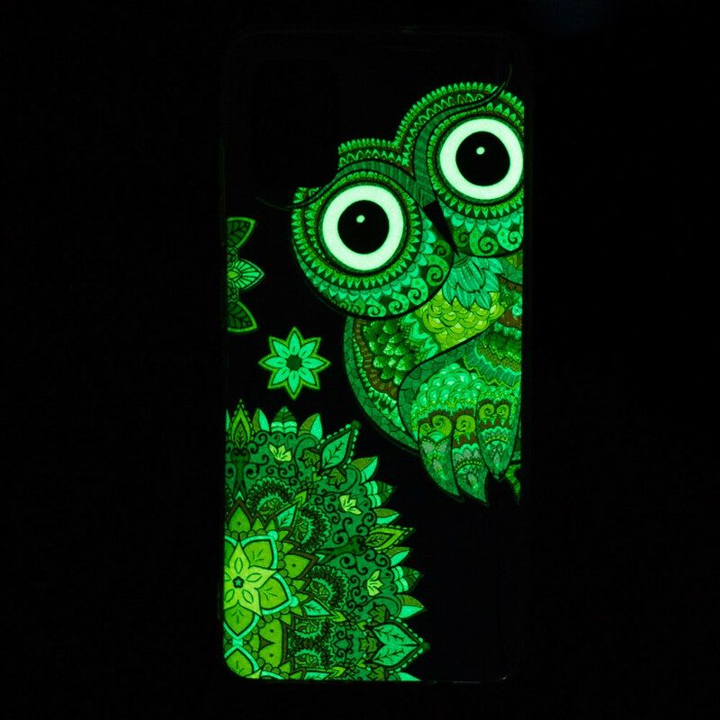 Cover Xiaomi Redmi Note 10 / 10S Mandala Gufo Fluorescente