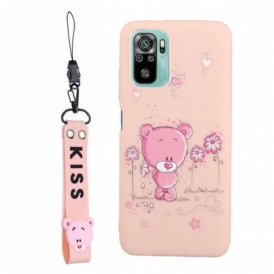 Cover Xiaomi Redmi Note 10 / 10S Orso Con Cordino