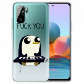 Cover Xiaomi Redmi Note 10 / 10S Pinguino. Vaffanculo