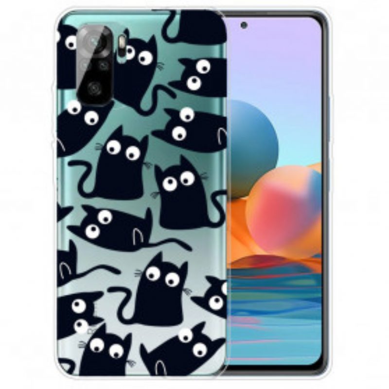 Cover Xiaomi Redmi Note 10 / 10S Più Gatti Neri