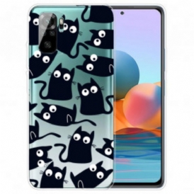 Cover Xiaomi Redmi Note 10 / 10S Più Gatti Neri