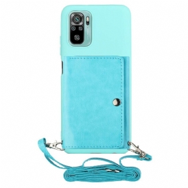 Cover Xiaomi Redmi Note 10 / 10S Portacarte Con Tracolla