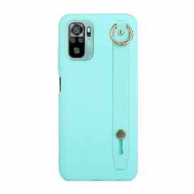 Cover Xiaomi Redmi Note 10 / 10S Silicone Con Cinturino Di Supporto