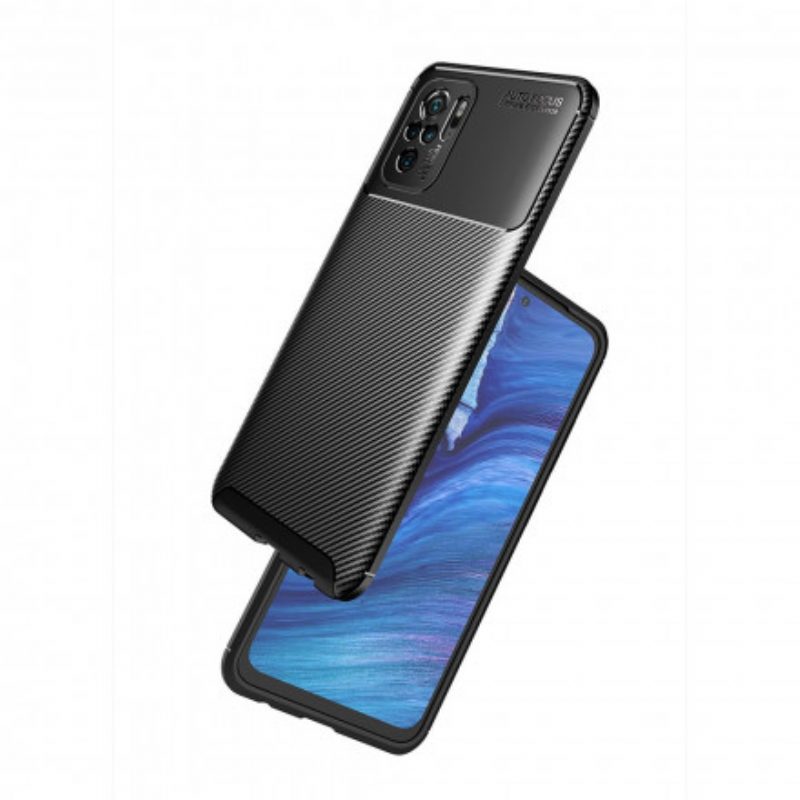 Cover Xiaomi Redmi Note 10 / 10S Struttura Flessibile In Fibra Di Carbonio