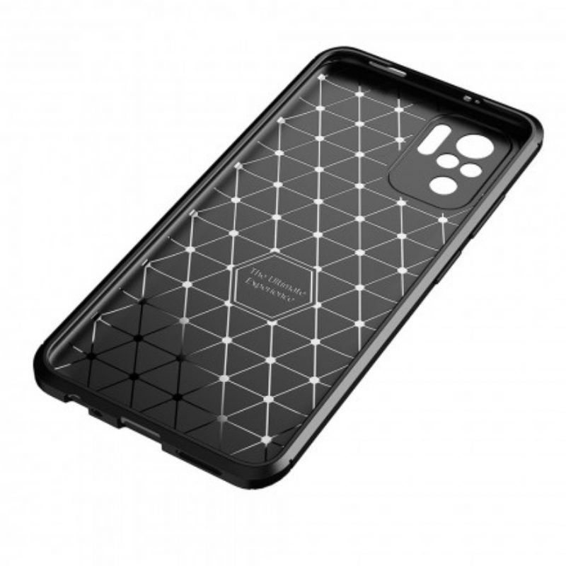 Cover Xiaomi Redmi Note 10 / 10S Struttura Flessibile In Fibra Di Carbonio