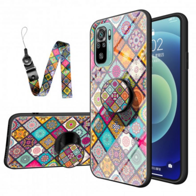 Cover Xiaomi Redmi Note 10 / 10S Supporto Magnetico Patchwork