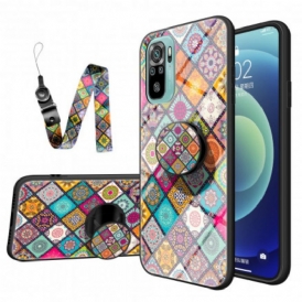 Cover Xiaomi Redmi Note 10 / 10S Supporto Magnetico Patchwork