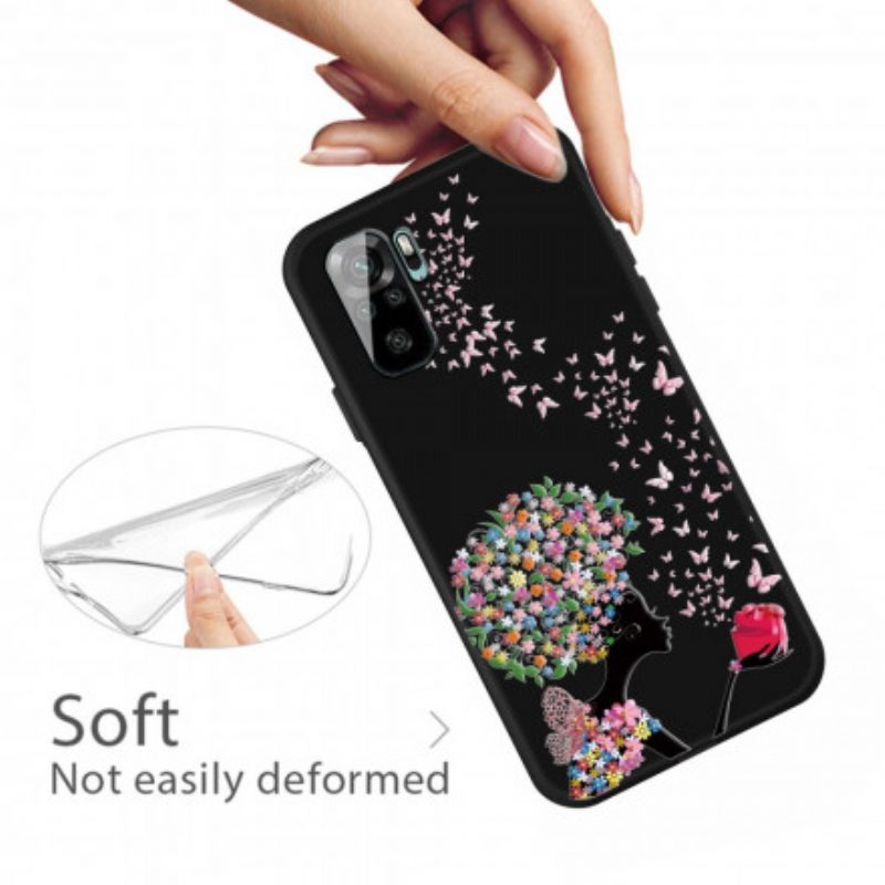 Cover Xiaomi Redmi Note 10 / 10S Testa Di Fiore Donna