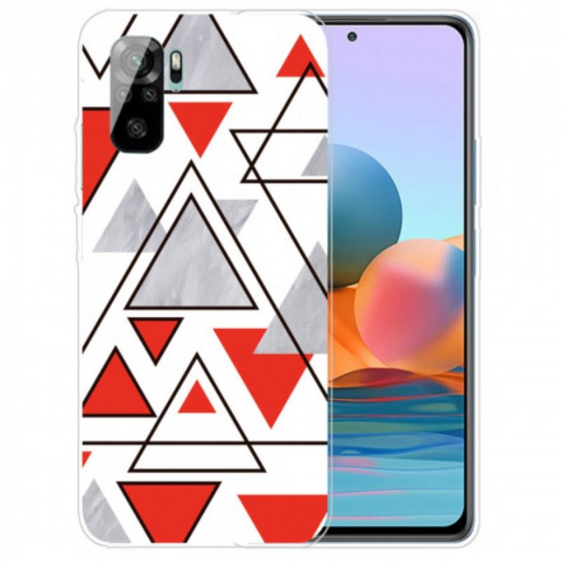 Cover Xiaomi Redmi Note 10 / 10S Triangoli Di Marmo