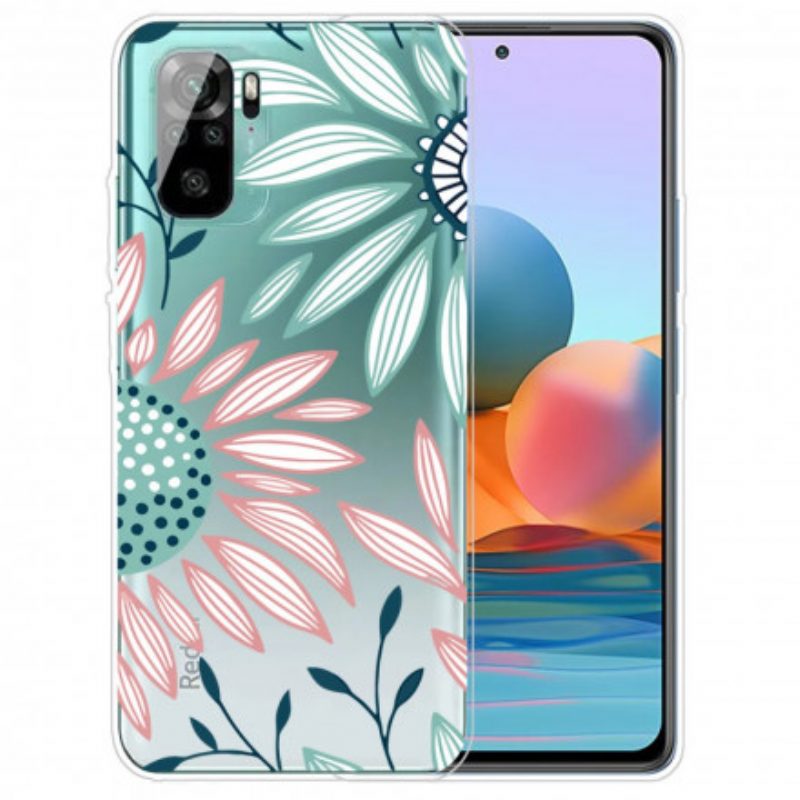 Cover Xiaomi Redmi Note 10 / 10S Un Fiore Trasparente