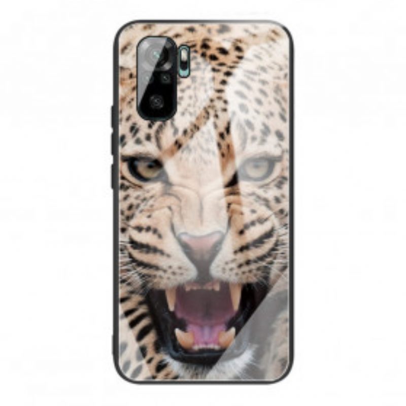 Cover Xiaomi Redmi Note 10 / 10S Vetro Temperato Leopardo