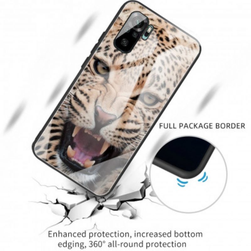 Cover Xiaomi Redmi Note 10 / 10S Vetro Temperato Leopardo