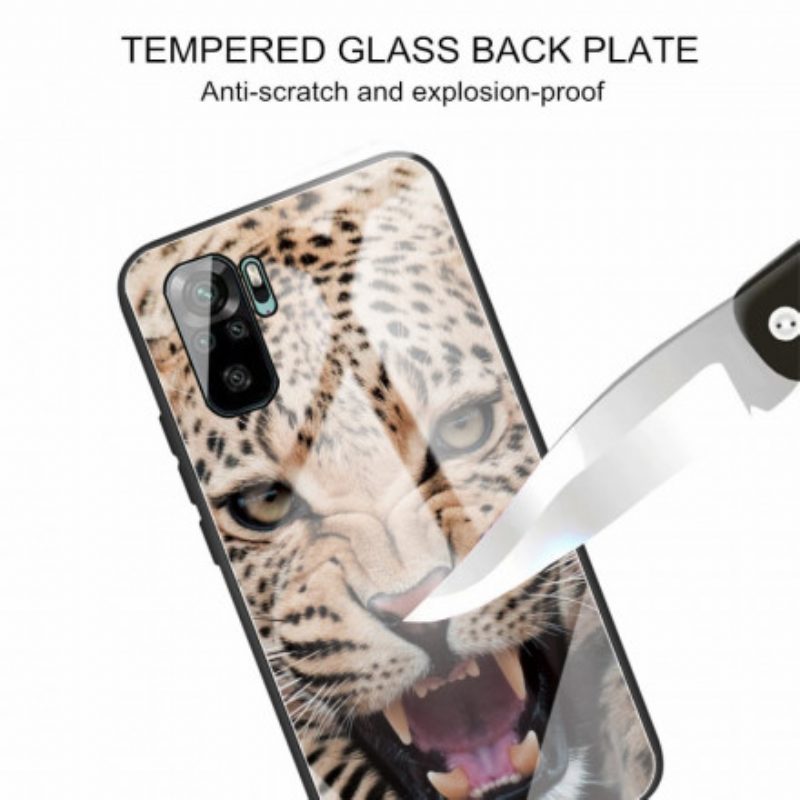 Cover Xiaomi Redmi Note 10 / 10S Vetro Temperato Leopardo