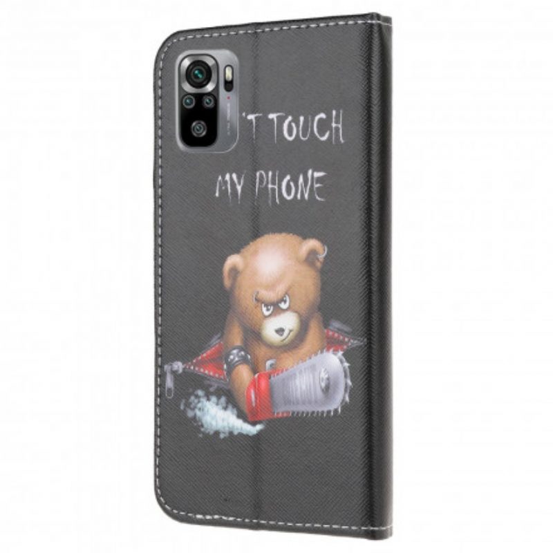 Custodia A Portafoglio Xiaomi Redmi Note 10 / 10S Orso Pericoloso