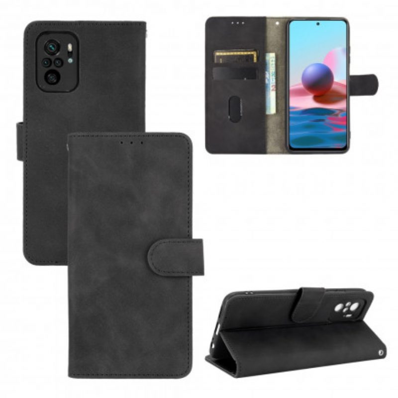 Custodia A Portafoglio Xiaomi Redmi Note 10 / 10S Tocco Di Pelle