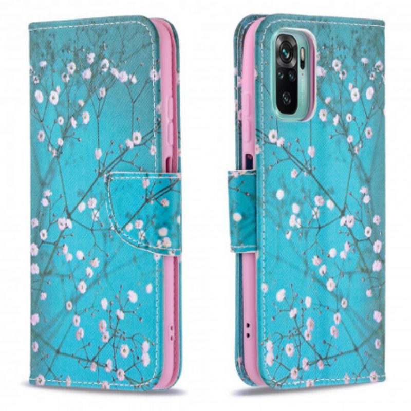 Custodia in pelle Xiaomi Redmi Note 10 / 10S Albero Fiorito