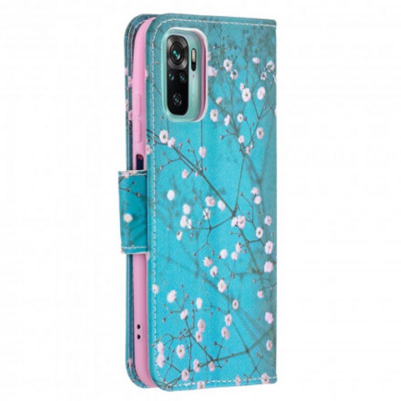 Custodia in pelle Xiaomi Redmi Note 10 / 10S Albero Fiorito