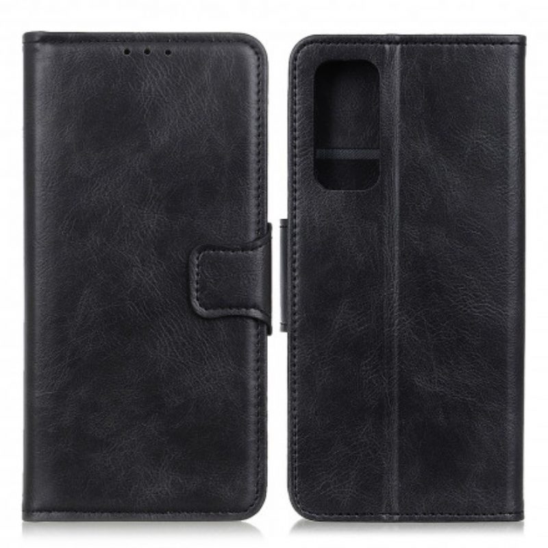 Custodia in pelle Xiaomi Redmi Note 10 / 10S Chiusura Reversibile Effetto Pelle