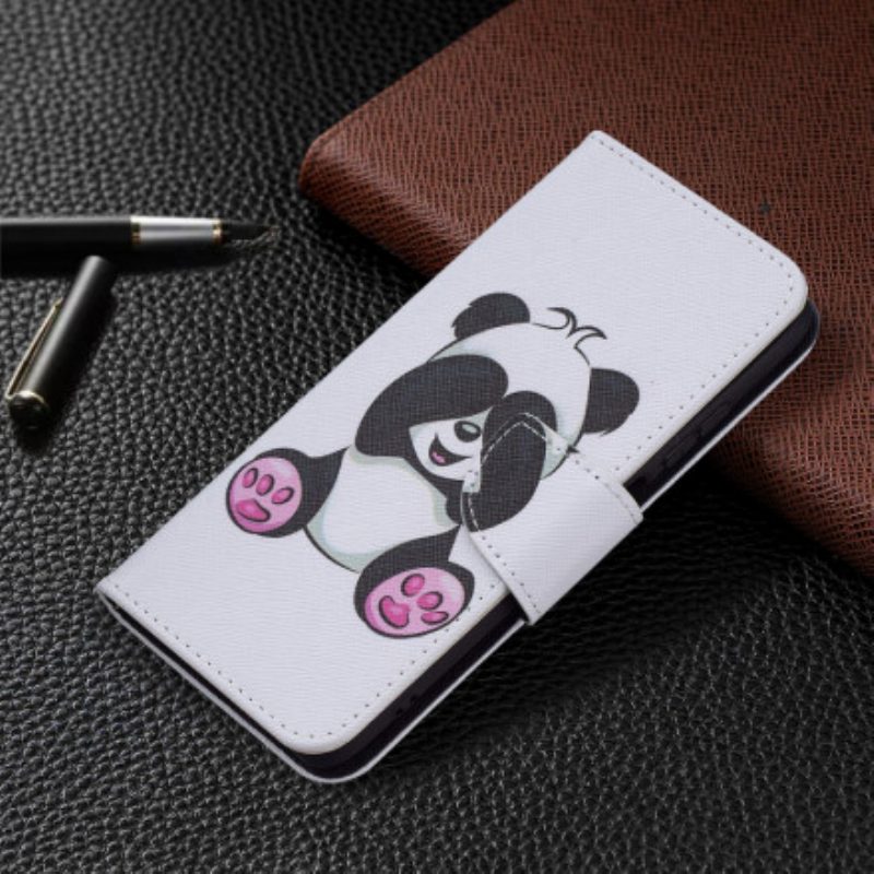 Custodia in pelle Xiaomi Redmi Note 10 / 10S Divertimento Panda