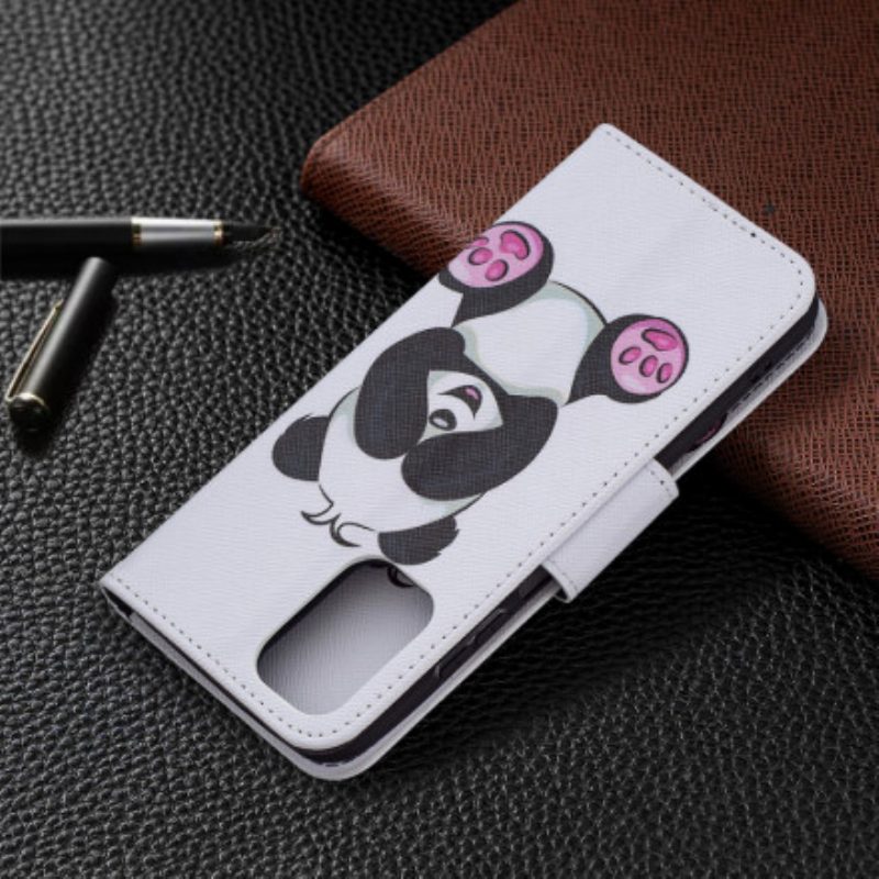 Custodia in pelle Xiaomi Redmi Note 10 / 10S Divertimento Panda