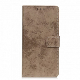 Custodia in pelle Xiaomi Redmi Note 10 / 10S Effetto Pelle Vintage