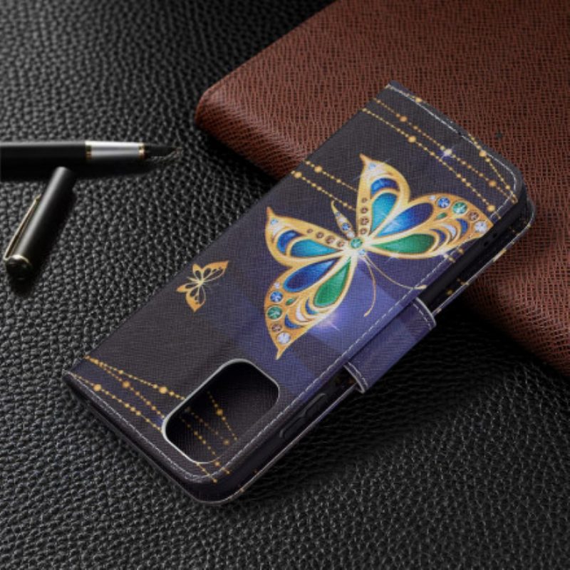 Custodia in pelle Xiaomi Redmi Note 10 / 10S Farfalla Magica