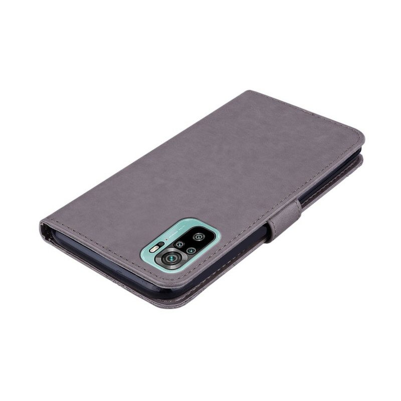 Custodia in pelle Xiaomi Redmi Note 10 / 10S Gufo Mandala E Cordino