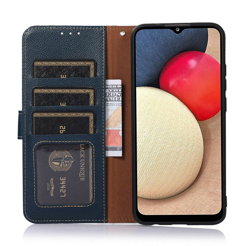 Custodia in pelle Xiaomi Redmi Note 10 / 10S Lychee Style Rfid Khazneh