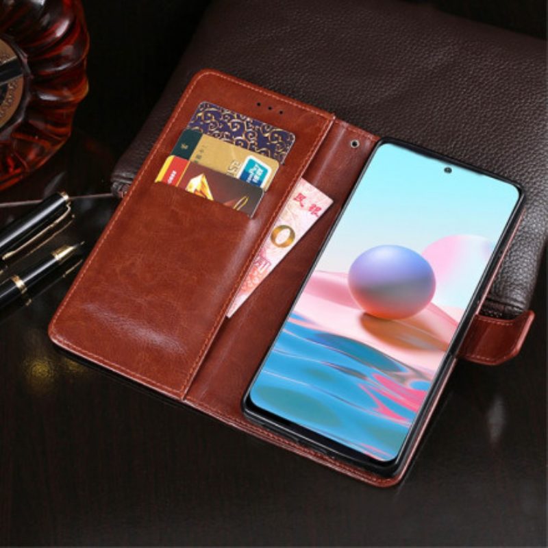 Custodia in pelle Xiaomi Redmi Note 10 / 10S Similpelle Idewei