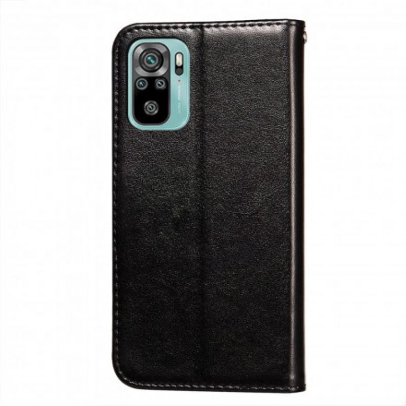 Custodia in pelle Xiaomi Redmi Note 10 / 10S Stile In Pelle Monocromatica