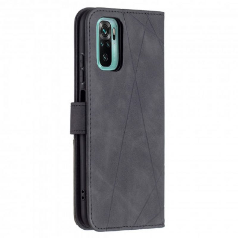 Custodia in pelle Xiaomi Redmi Note 10 / 10S Triangolo Binfen Colore