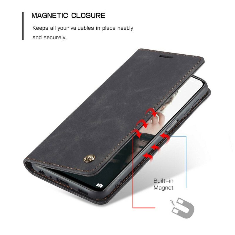 Folio Cover Xiaomi Redmi Note 10 / 10S Custodia in pelle Caseme Effetto Pelle