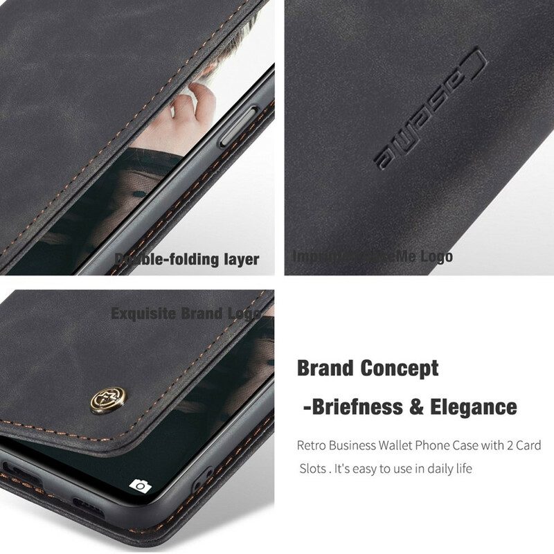 Folio Cover Xiaomi Redmi Note 10 / 10S Custodia in pelle Caseme Effetto Pelle