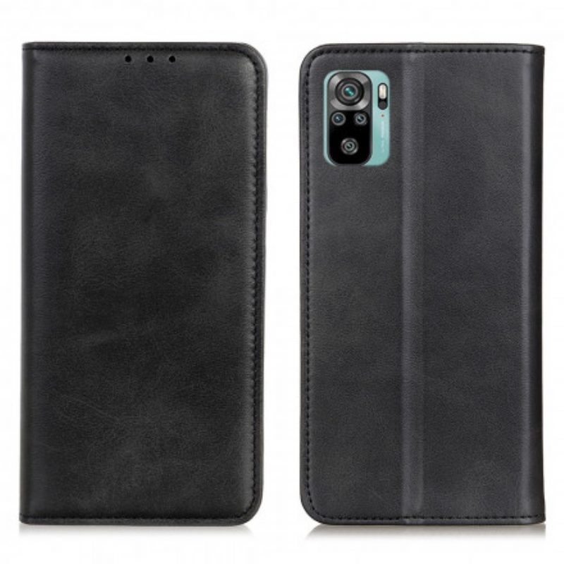 Folio Cover Xiaomi Redmi Note 10 / 10S Custodia in pelle Cuoio Spaccato