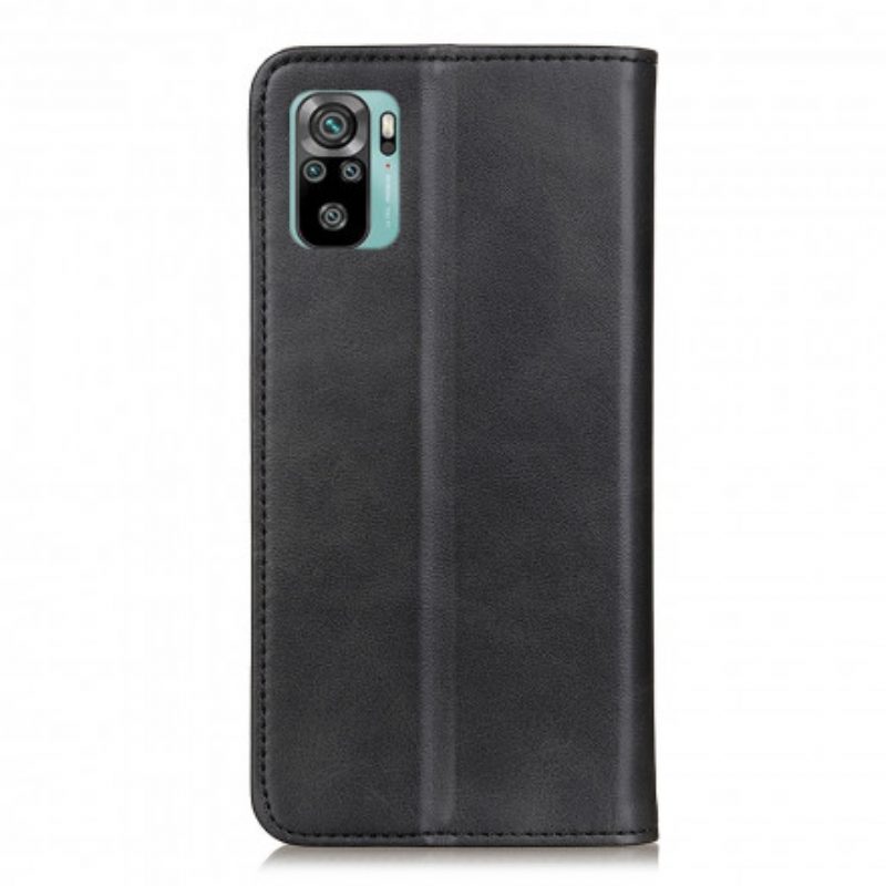 Folio Cover Xiaomi Redmi Note 10 / 10S Custodia in pelle Cuoio Spaccato