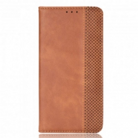 Folio Cover Xiaomi Redmi Note 10 / 10S Custodia in pelle Effetto Pelle Vintage Stilizzato