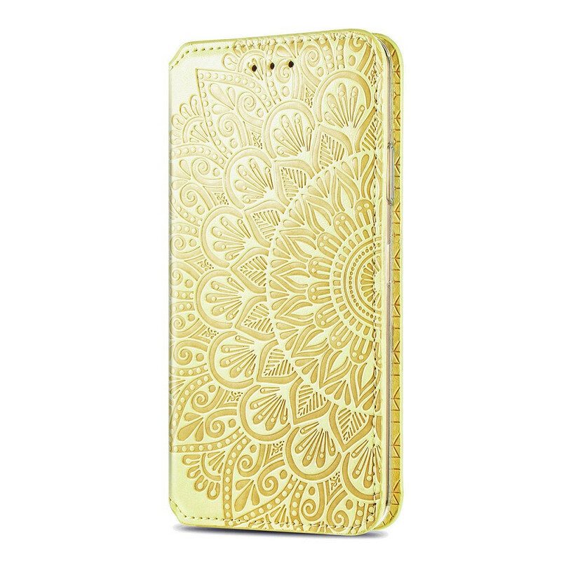 Folio Cover Xiaomi Redmi Note 10 / 10S Custodia in pelle Mandala Intenso