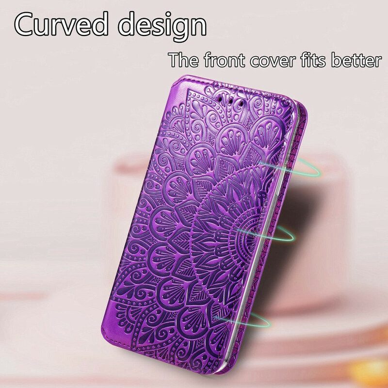 Folio Cover Xiaomi Redmi Note 10 / 10S Custodia in pelle Mandala Intenso