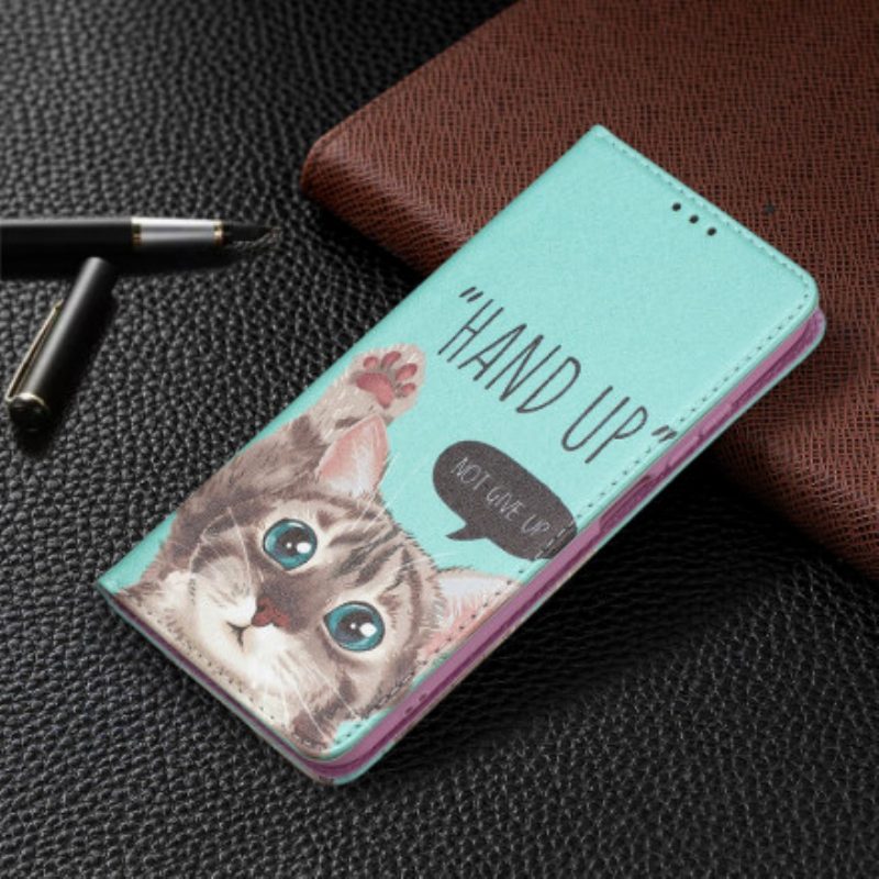 Folio Cover Xiaomi Redmi Note 10 / 10S Custodia in pelle Mano In Alto