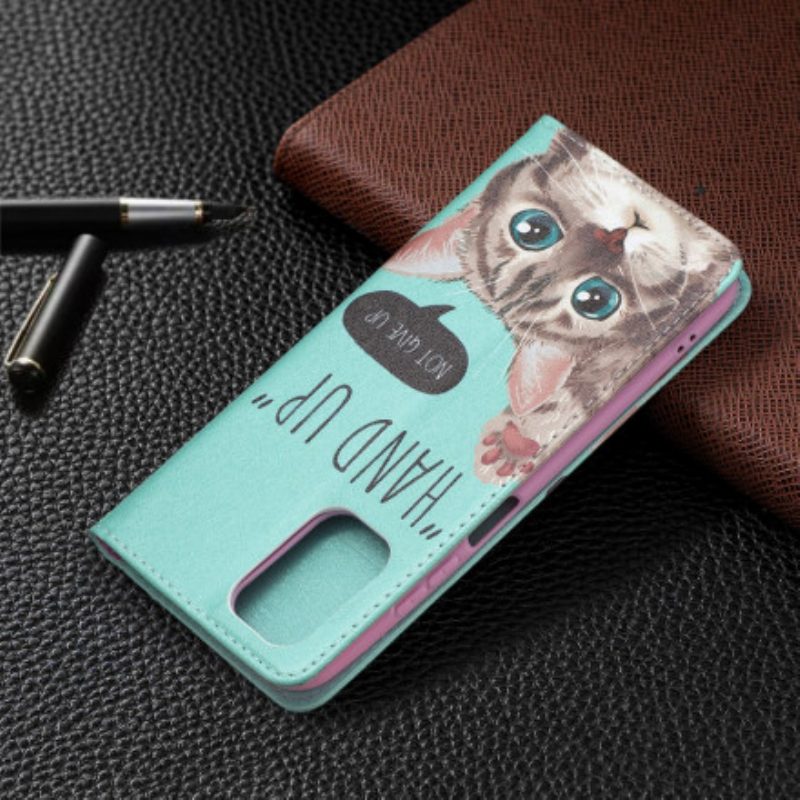 Folio Cover Xiaomi Redmi Note 10 / 10S Custodia in pelle Mano In Alto