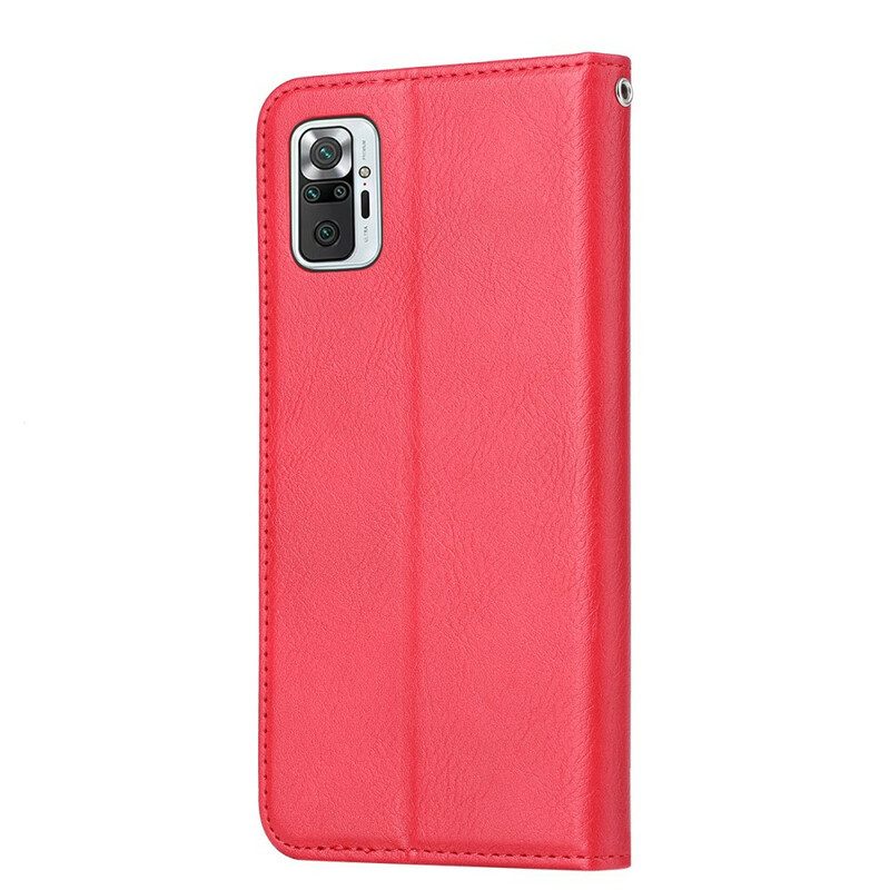 Folio Cover Xiaomi Redmi Note 10 / 10S Custodia in pelle Portacarte In Ecopelle